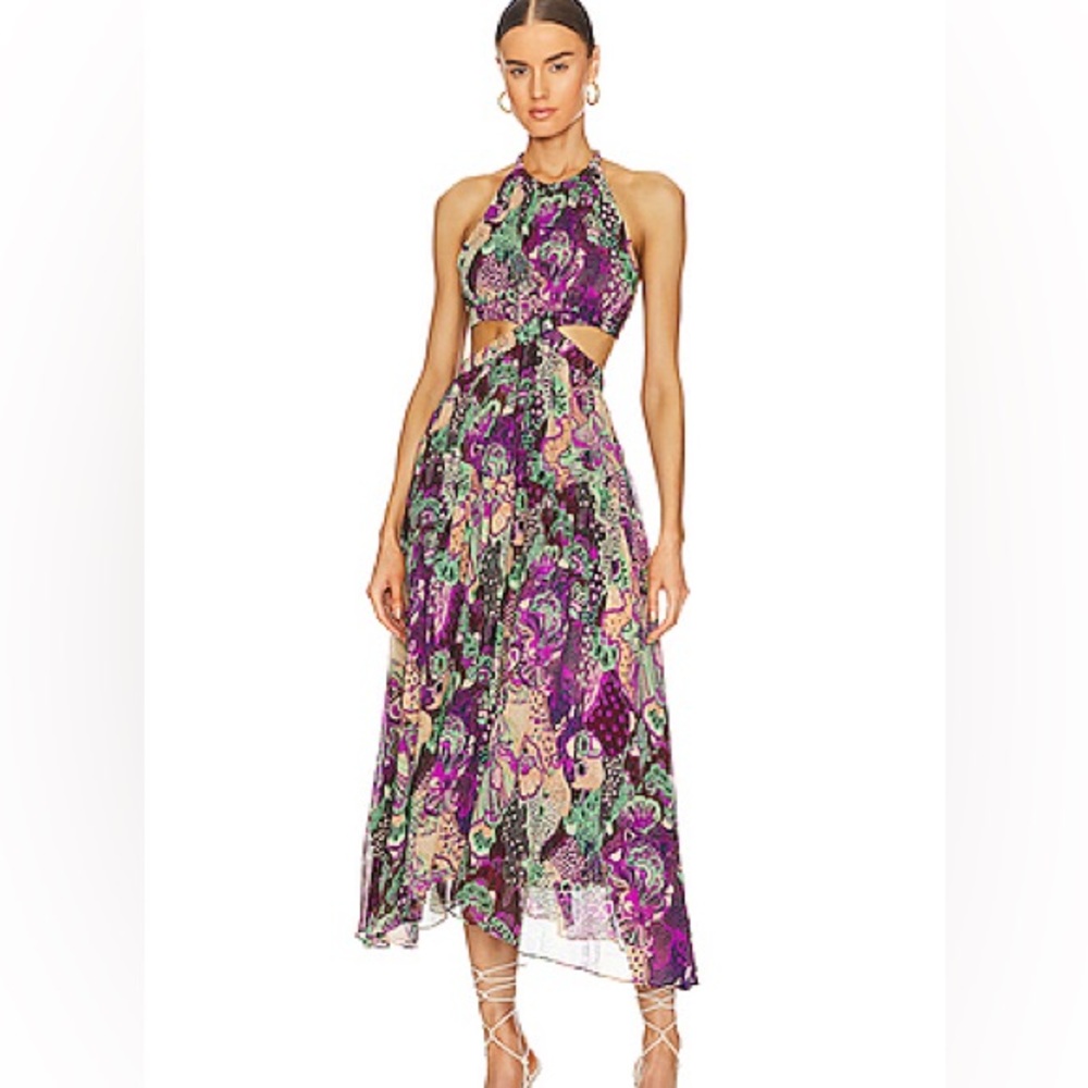 A.L.C Silk Waverly Orchid Dress Size 12